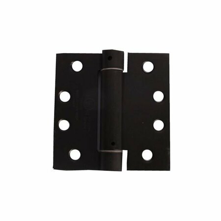 PAMEX 4in x 4in Square Corner UL Listed Spring Hinge Oil Rubbed Bronze Finish H44S00OB